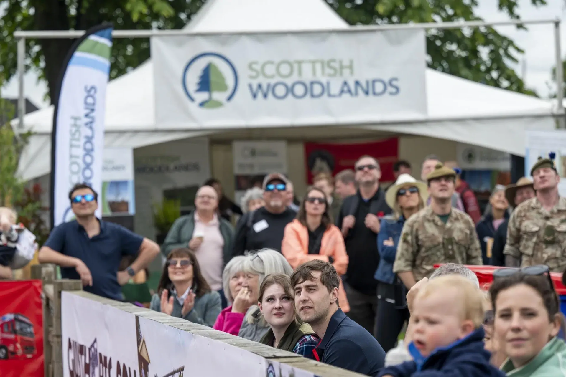 Crowd watching outdoor event